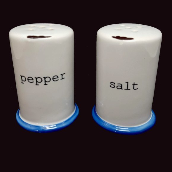 Other - Typewriter Font Salt & Pepper Shakers
